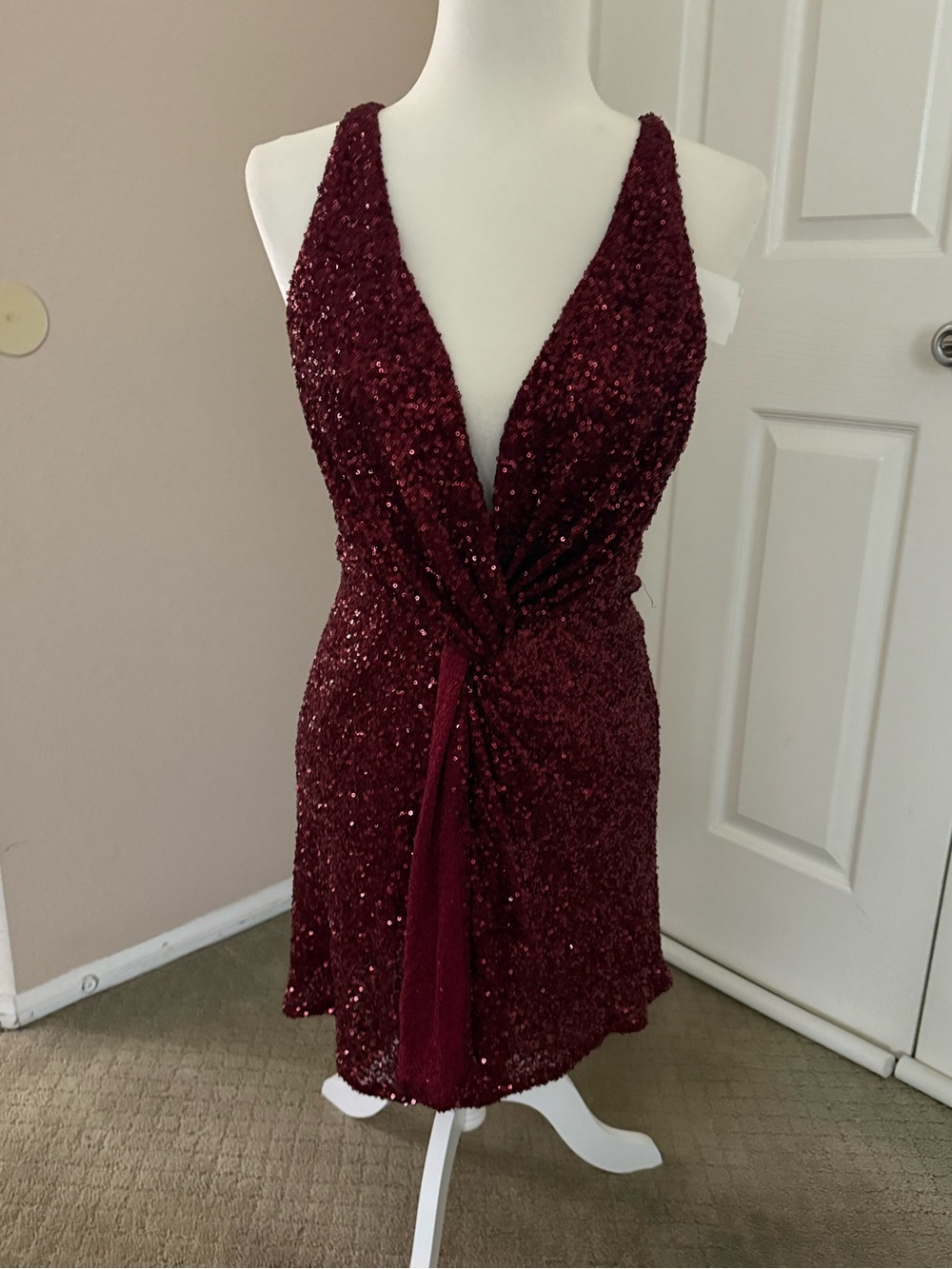 Aster the label berry sequins mini dress